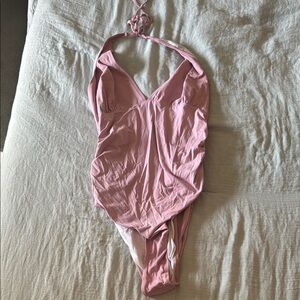 Pink Halter Neck swimsuit